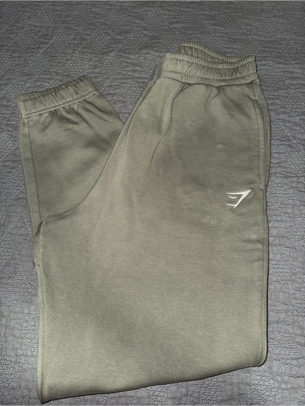 Gymshark Olive Green Fleece Jogger Sweatpants Size Medium